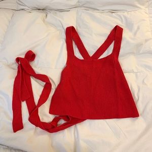 Tie up tank from Aritzia